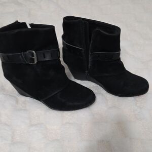 Chic Black Ankle Boots with Buckle by [Brand]